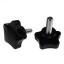 2 Pack M8 x 20mm (5/16" x 13/16") Thread Replacement Star Hand Knob Tightening Screw