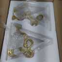 Baby Letters for Baby Shower, 8.25" Gold Bow Monogram Letter Gothic Styles Home Party Centerpieces for Gender Reveal Birthday Party Decorations