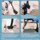 Dog Knee Brace with Adjustable Support ACL & CCL Tear Recovery, Post-Surgery Stabilization, Mobility Aid for Rear Legs Includes Secure Chest Harness for Dogs (Both Legs, L)