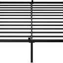 hiyuehome 14 inch King Size Bed Frame Metal Platform No Box Spring Needed with Headboard Hole Round Corner Legs Mattress Stoppers Retainers 3500LBS Queen Bed Frames Heavy Duty Steel Slats Noise-Free