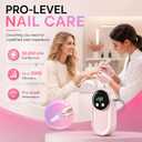 High Speed Nail Drill for Acrylic Removal, 50,000 RPM Pro E-File with LCD, Bits Kit & Anti Slip Pad, MG101L Quick Gel Removal, Precise Shaping, Portable for Nail Art Practice & Salon Use