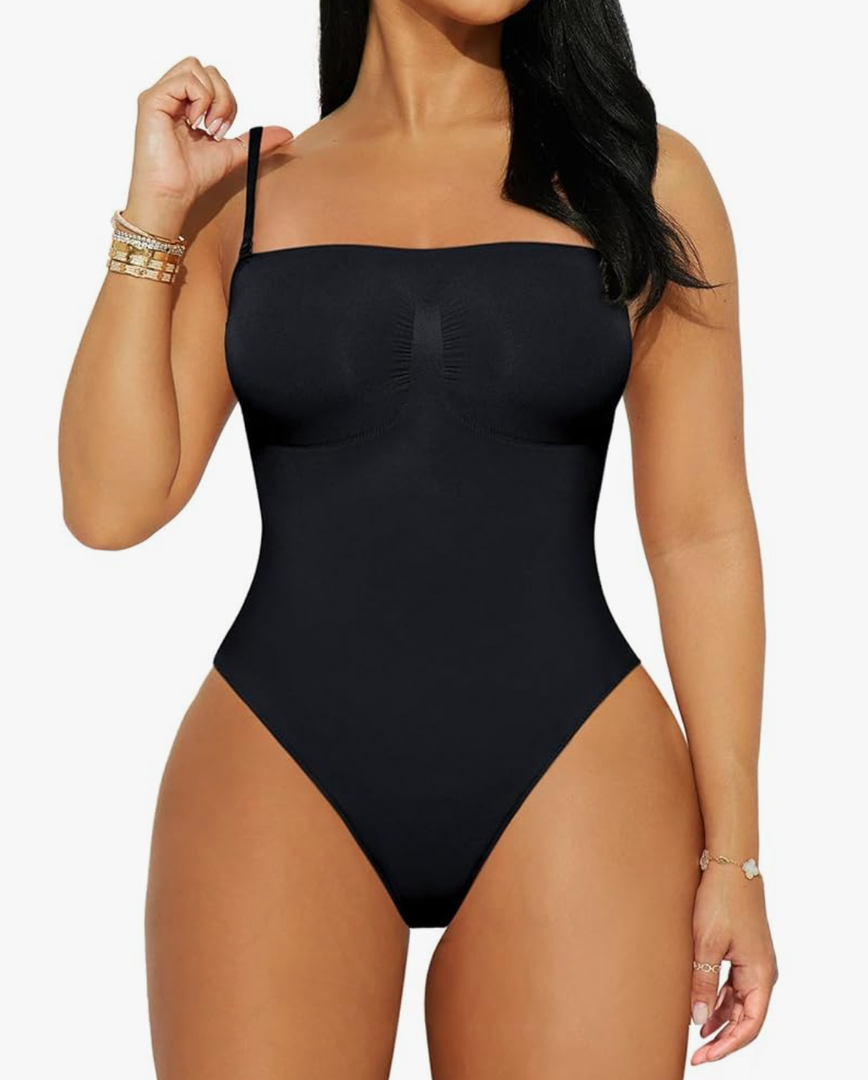 REORIA Shapewear Bodysuits for Women Tummy Control Seamless Body Shaper Sculpting Snatched Waist Butt Lifting Thigh Slimmer