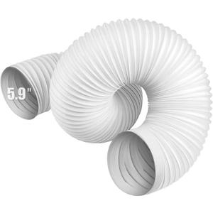 Portable Air Conditioner Hose, Portable Exhaust Vent Hose with 5.9 Inch Diameter, Room Air Conditioner Replace Vent Exhaust Hose, Universal Replacement AC Vent Hose Length up to 78"