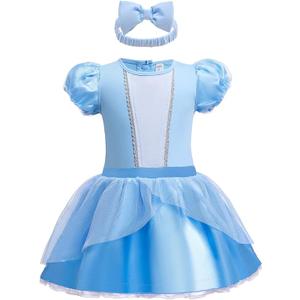 Baby Girls Costume for Infant Romper Onesie Babysuit Birthday Christmas Halloween with Headband 9-12Months(K30-90)