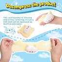 2 x Cat Taba Squishy Squeeze Toys, Kawaii FuFu Squishies PVC Sensory Toys, Rebound Stress Relief Toys, Party Favors, Birthday Gift, Squishy Toys for Adults Kids