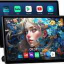 14inch Android Portable Car TV Headrest Monitor Tablet for Cars Back seat Support Phone Wireless mirroring Touchscreen with WiFi/Bluetooth/HDMI/USB/Video Player 2+32G 2pc