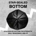 45 Gallon Garbage Trash Bag 40X46" 1.2 Mil Black 100 Count Can Liner Bulk 40 Gallon 41 Gallon 42 Gallon 43 Gallon 44 Gallon Made in USA