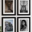 11x14 Photo Frames Set of 2, Black Wooden