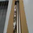 Brushed Nickel Double Curtain Rods 72 to 144 Inches (6-12 Feet),1-Inches Front and 5/8 Inches Back Adjustable End Cap Double Window Drapery Rod for Drapes and Curtains (72-144")
