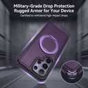 Spin Stand Case for Samsung Galaxy S26 with Kickstand Rotatable-Purple