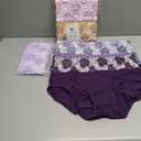 Honzadar Women's Cotton Underwear with Tummy Control & High Waist, 5-Pack Full Coverage Briefs (4X-Large Plus)