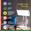 Northern Light Technologies NLT Adjustable Light Therapy Lamp - 10000 Lux Full Spectrum Light for Natural Mood and Energy Enhancement, Beige