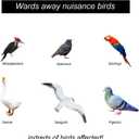 Besmon Woodpecker Bird Scare DevicesReflective Scare Rods Control Device to Keep Birds Away from Patio PoolChristmas Reflective Strip Hanging Home as Decoration (12PCS)