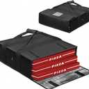 Insulated Pizza Delivery Bag,Pizza Warmer Bags, Insulated Food Delivery Bag, Premium Large 20 X 20 X 6 Inch Takeway Bags Suitable For Cold and Hot Food,Pizza,Home Delivery