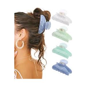 Haimeikang 4 Pack Colorful Claw Clips