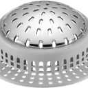 Drain Hair Catcher, Upgraded Drain Catcher with Silicone Designed for Regular Drains, Catch Hair Easily Without Slowing Drainage, Prevent Clogging Plug Hole Hair Catcher (Large)