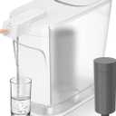 PHILIPS 20 Cup Water Filter Pitcher with Pro Filter - ADD5913, Rechargeable Water Dispenser, Water Purifier Filter for Fridge Door, 1 Pro Filter for 6 Months/180 Gallons, Reduces Lead & 57 impurities