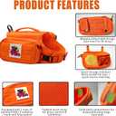 Dog Backpack for Small Medium Large Dogs,Adjustable Dog Backpack Harness with 2 Side Pockets,Vest Dog Pack for Travel,Hiking, Camping