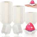 Tanlade 350 Pcs Square Mini Cupcake Liners Disposable Brownie Baking Pan Liners Paper Baking Cup for Cup and Cupcakes Party Supplies for Weddings Birthdays Bridal(White)