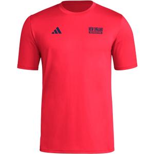 Adidas Mens New England Revolution Local Warp Pre-Game Short Sleeve T-Shirt (S)
