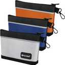 TICONN Tool Pouches with Zipper, 1680D Oxford Small Tool Bags, Waterproof Utility Bag Zipper Pouch for Tool Organizers and Storage (3 Pack Small)
