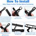 Bike Double Handlebar Extender, 11.8"(30 cm) Super Long Aluminum Alloy Cross Bar, Bicycle Handlebar Bracket Accessories for Bike Mounting Extender Bars Motorcycle Scooter Lights Phone Mount