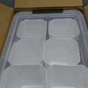 Citylife 17 QT Plastic Storage Bins Clear Storage Box with Lids Multipurpose Stackable Storage Containers for Organizing Tool, Craft, Crayon