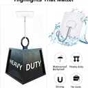 Large Adhesive Hooks,Transparent Seamless Stainless Steel Ultra Strong Wall Hooks for Kitchen Bathroom Ceiling Door Utility Hooks 14 PCS