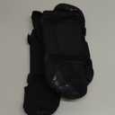 Dog Socks 4-Pack for Medium & Large Dogs, Waterproof, Wear-Resistant, Non-Slip, Prevent Licking Paws, Adjustable Straps, Anti-Falling Off, for Wooden Floors, Indoor & Outdoor Use (Black, M)