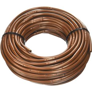100' ft Roll) - USA Made - 1/4-Inch x Irrigation/Hydroponics Dripline with 6-Inch Emitter Spacing (Brown) (100' Foot Roll)