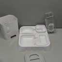 Gravity Cat Feeder and Water Dispenser Set, Automatic Feeder and Water Dispenser for Small Cats Dogs Pets,Large Capacity(1.3L+2.2L) (GREY)