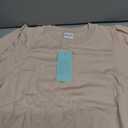 Wiholl Women's Short Sleeve Sweaters Wool Blend Knit Summer Tops Soft Lightweight Business Casual Outfits , Size L