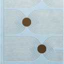 DesignWorks Ink Sueded Paper Journal Notebook  5.75" x 8.125" Hardcover Writing Journal  Cute Notebook for Daily Journaling, Work, and To Do Lists  160 Lined Pages  Geometric Arch