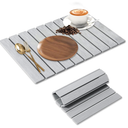 Large Stone Dish Drying Mat for Kitchen Counter, 24"(L)×16"(W), Collapsible Quick Drying Mat, Absorbent Eco-Friendly Diatomaceous Earth Mats for Dishes Bottles, Match Any Countertop