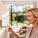 meross Smart Thermostat for Home, WiFi Thermostat Works with Matter, Alexa, Apple Home, Google Assistant, App & Voice Control, 7x24h Scheduling, Energy Saving, C-Wire Required