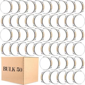 50 Pcs Tambourine Bulk Drum for Adults Operation Christmas Bulk Items Hand Held Percussion Gift Wood Metal Jingles Musical Educational Drum Instrument for Church Wedding Charity Party(6 Inch)