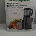 Cold Press Juicer, 5.5inch Wide Feed Chute Juicer Machine, Slow Masticating Juicer for Whole Vegetables & Fruits, Black