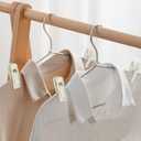 Velvet Hangers Clips, 20 Pack Ivory Pants Hanger Velvet Clips, Strong Hanger Clips Perfect for Thin Felt Hangers