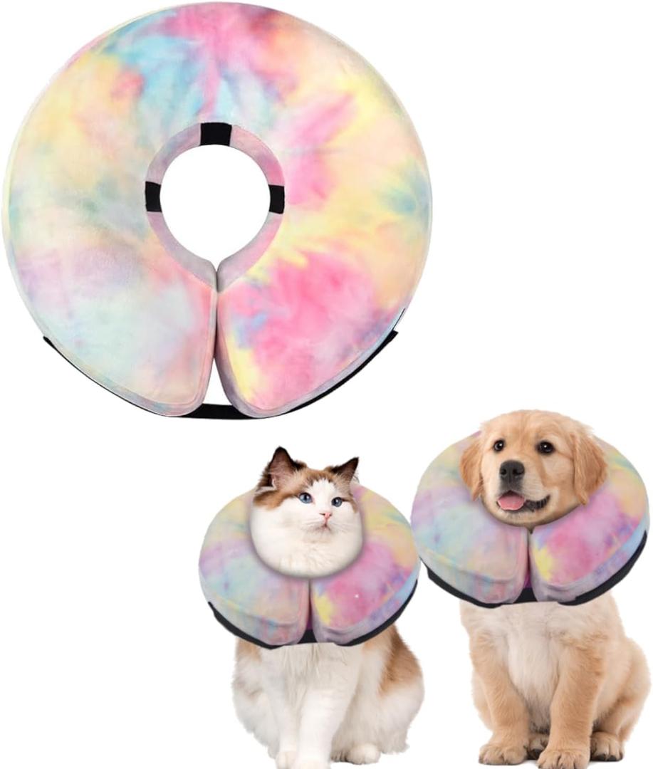 Inflatable Dog Collar, Potective Recovery E Collar for Dogs and Cats, Soft Pet Cone Collar for Small Medium Large Dogs and Cats