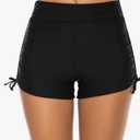 Women's Swim Shorts High Waisted Bathing Suit Bottoms Swimsuit Boy Shorts Swimwear Bikini Board Shorts Size XL