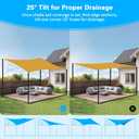 2 Packs Shade Sail Poles, 12 ft Heavy Duty Sun Sail Shade Poles with Spiral Drill Bit, 2.36" Diameter Sun Shade Sail Poles with D-clamp for Shade Sail String Light Garden Yard Backyard, Black
