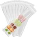 iMailer - 500 Pcs - 3" x 11" Pretzel Bags Self Adhesive-Self Sealing Cellophane Bags for Chocolate, Candies, Cookies