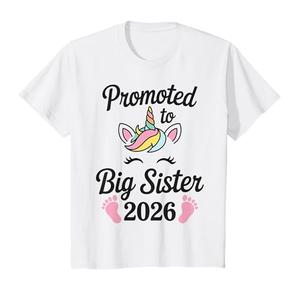 Kids Promoted to Big Sister 2026 T-Shirt, L