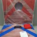 ropoda Cornhole Board Set with Score Sheet, 42/32 FT Regulation Size Corn Hole Games for Adults with Lightweight Aluminum Alloy Edging, Yard/Outdoor/Backyard Games