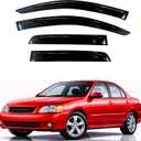KPY Rain Guards Fit for 2000-2006 Nissan Sentra Sedan, Out-Channel Window Visors Vent Wind Deflectors 4PC, Car Accessories for 00-06 Sentra Sedan
