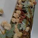 Artificial Flowers for Vase - Beige Silk Mums 10 Long Stems with Eucalyptus, Faux Flowers Home Decor, Neutral Tan Cream Floral Arrangement, Fake Chrysanthemum Pom Pom Stems, Spring Fall Centerpiece