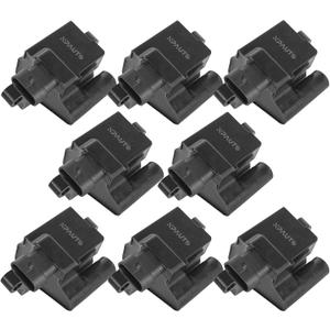 Square Ignition Coil Pack Compatible with 4.8 5.3 6.0 V8 2001 2002 2003 2004 2005 2006 Chevy Silverado 1500 2500 HD Suburban Avalanche Express GMC Sierra Yukon Savana Cadillac Escalade, IC400 D581