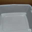 IRIS USA Cat Litter Box Large Open Top with High Sided Walls Tall Scatter Shield Scoop Included Easy Clean Plastic Pan Stain Resistant for Big Cats Kittens Indoor Multi-Cat Households