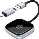 Wireless CarPlay Adapter, Wireless Car Screen Adapter for iPhone-Easily Upgrade Wired CarPlay to Unwired Connectivity, Includes USB-A to USB-C Dongle, Plug & Play for iPhone (iOS 10 and Above)