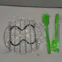 ROTTAY Silicone Egg Bites Molds and Steamer Rack Trivet with Heat Resistant Handles Fit Instant Pot Accessories, 7pcs set for 6qt & 8qt Electric Pressure Cooker With 2 Spoons and Silicone spatula